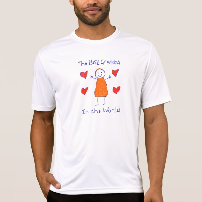 T-shirt Le meilleur papy au monde (Devant)