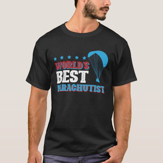 T-shirt Le meilleur parachutiste du monde (Devant)