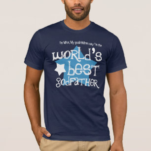 T-shirt Le meilleur parrain ou tout rôle W06B1 du monde de