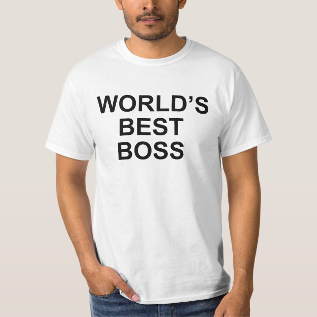 T-shirt Le meilleur patron du monde (Devant)