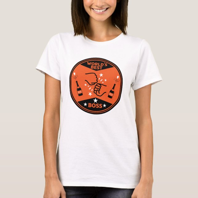 T-shirt Le meilleur patron du monde (Devant)