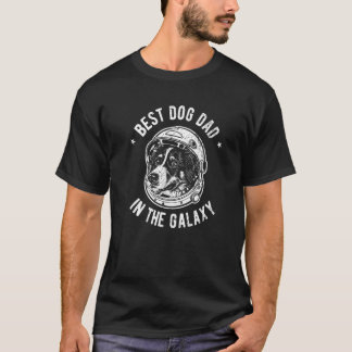 T-shirt Le meilleur père berger australien dans la galaxie