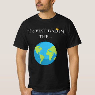 T-shirt 🌍 "Le Meilleur Père dans le... Monde ! 👑 | Gras 