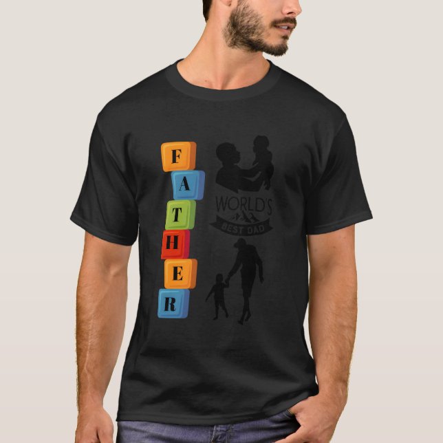 T-shirt Le Meilleur Père Du Monde (Devant)