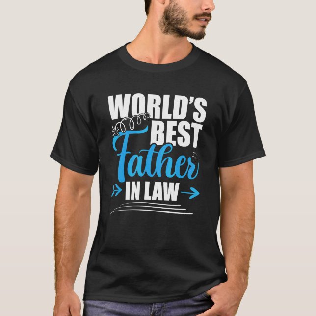 T-shirt Le Meilleur Père Du Monde En Droit Fil Grand Père  (Devant)