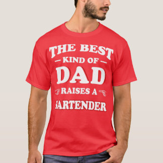 T-shirt Le Meilleur Père Soulève Un Barman 1