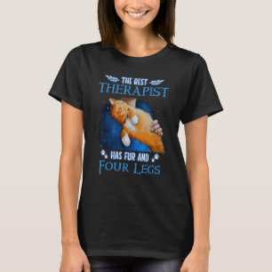 T-shirt Le Meilleur Thérapeute A Quatre Jambes Et Quatre F