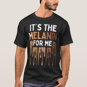 T-shirt Le Melanin Pour Moi Mélané Noir Histoire Mois 2