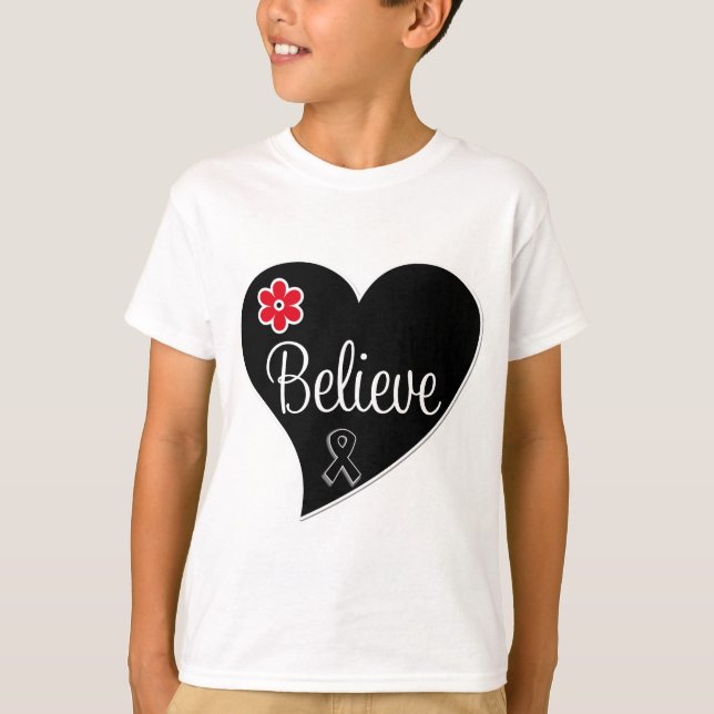 T-shirt Le mélanome croient le coeur (Devant)