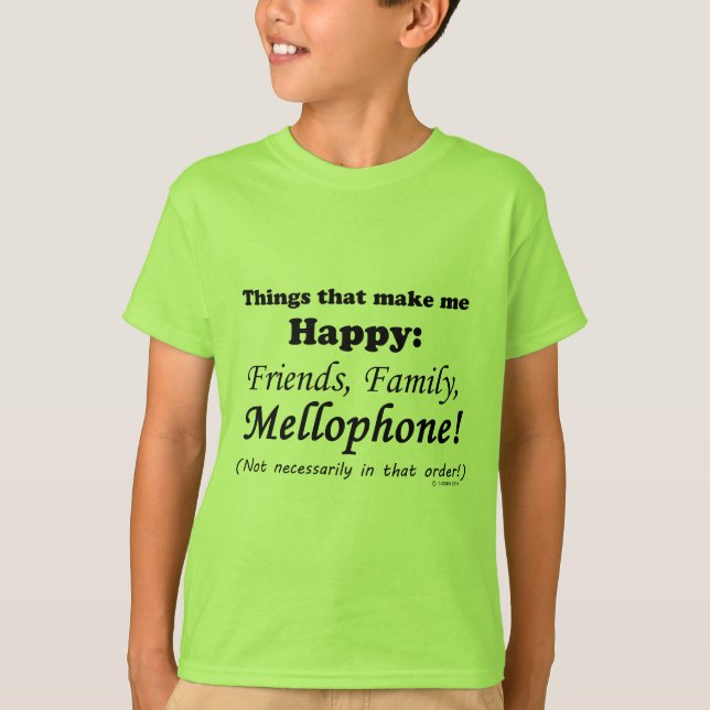 T-shirt Le Mellophone Me Rend Heureux (Devant)