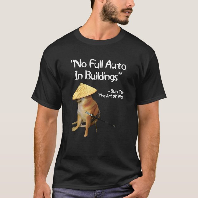 T-shirt Le Mème De Guerre Pas Auto Samurai Doge (Devant)