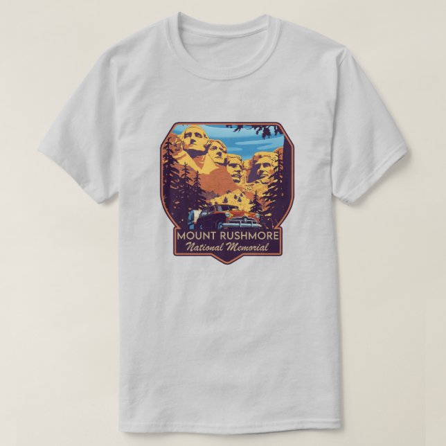 T-shirt Le Mémorial national du Mont Rushmore (Design devant)