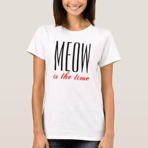 T-shirt Le Meow est le dessus de dames de temps