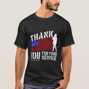 T-shirt Le Merci De La Journée Des Anciens Combattants Pou