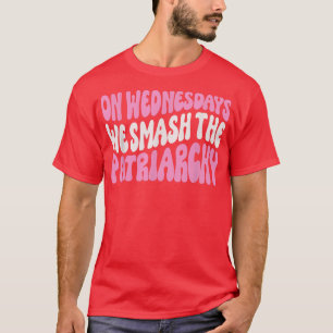 T-shirt Le Mercredi, Nous Frappons Le Patriarcat Rose Femi
