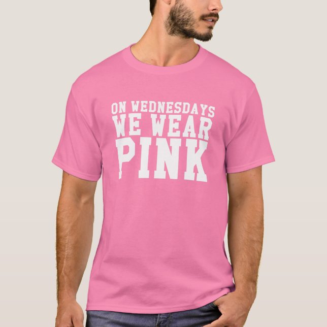 T-shirt Le Mercredi, Nous Portons PINK Tee (Devant)