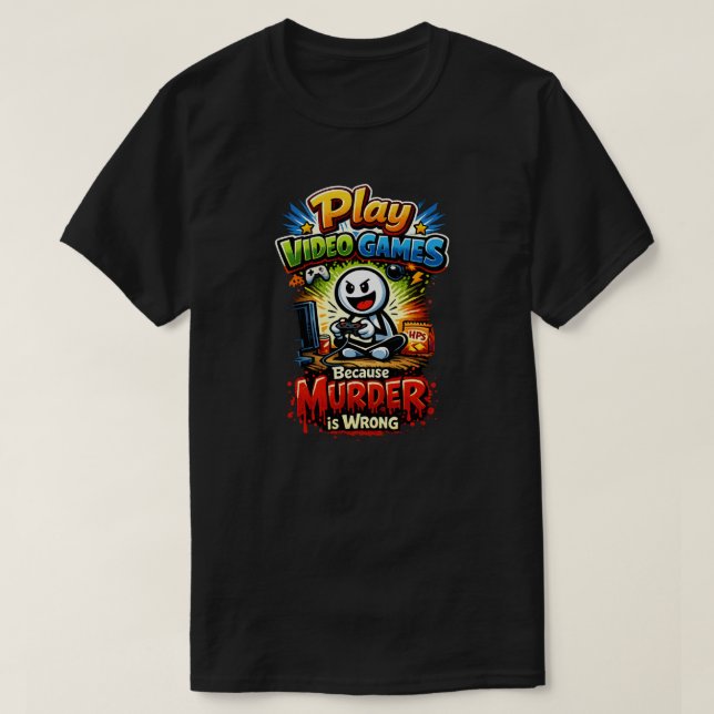 T-shirt Le meurtre est mal 1 (Design devant)