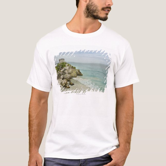 T-shirt Le Mexique, Tulum, ruines antiques sur la plage (Devant)
