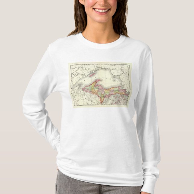 T-shirt Le Michigan du nord (Devant)
