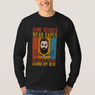 T-shirt Le Mien Est Attaché Autour De Mon Barbier Cou