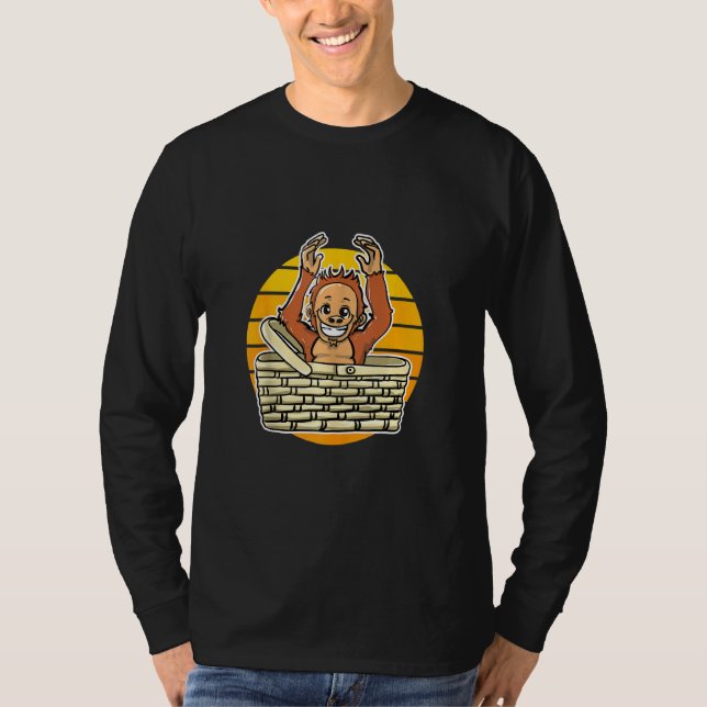 T-shirt Le mignon pyjama d'Orangoutan (Devant)
