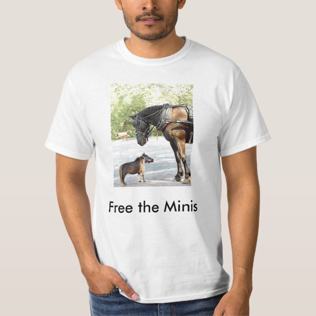 T-shirt le mini cheval, libèrent le Minis (Devant)