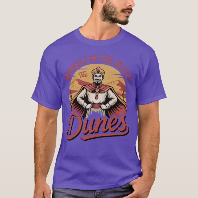 T-shirt Le miracle des dunes dans le désert (Devant)