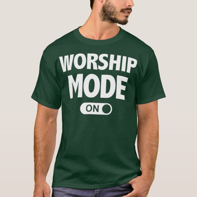 T-shirt Le mode de culte de la louange chrétienne (Devant)