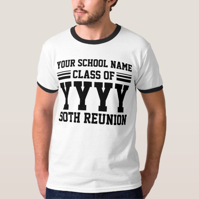 T-shirt Le modèle de la Réunion de classe (Devant)