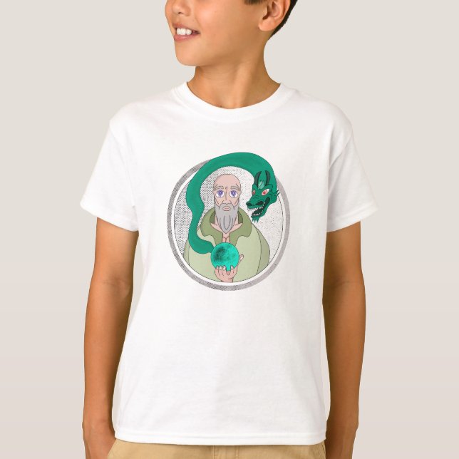 T-shirt Le moine et le dragon (Devant)