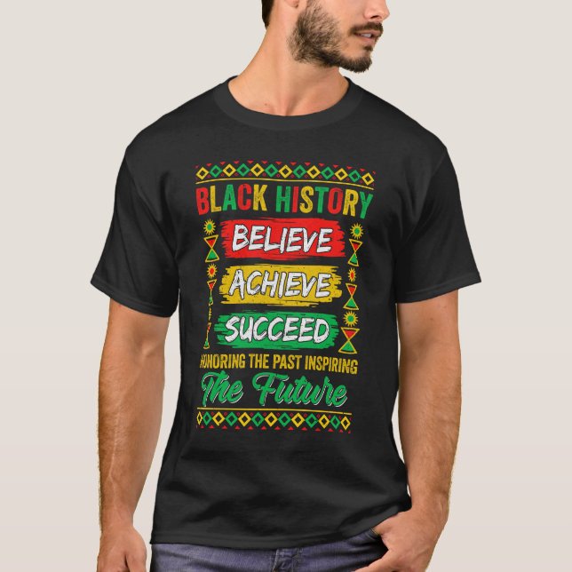 T-shirt Le Mois de l'histoire des Noirs croit réussir Mela (Devant)