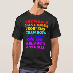 T-shirt Le Mois gay pride LGBT Le Monde A Des Problèmes Pl