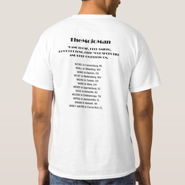 T-shirt Le Mojo Man Fan Club officiel T Shirt (Dos)