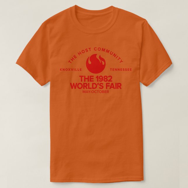 T-shirt Le Monde 1982 Fair Host Community Red (Design devant)