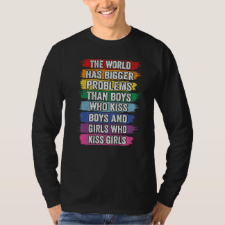 T-shirt Le Monde A De Plus Gros Problèmes Lgbt Community G