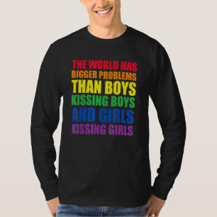 T-shirt Le Monde A De Plus Gros Problèmes Lgbt Q Pride Gay