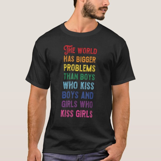 T-shirt Le Monde A Des Problèmes Plus Graves Que La Commun (Devant)