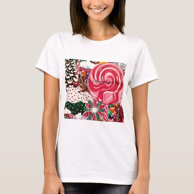 T-shirt "Le monde de la menthe poivrée de Mme Elizabeth" (Devant)