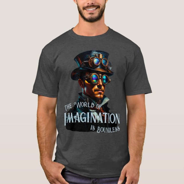 T-shirt Le monde de l'imagination est sans frontières Stea (Devant)