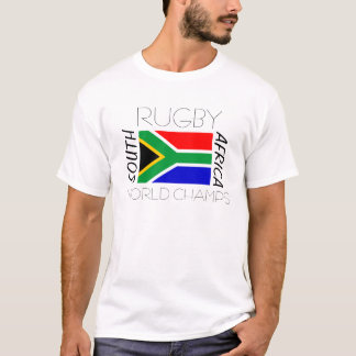 T-shirt Le monde de rugby de l'Afrique du Sud mâche la