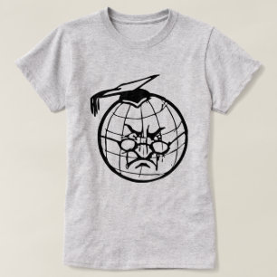 T-shirt Le monde en colère porte le carton rouge amusant é