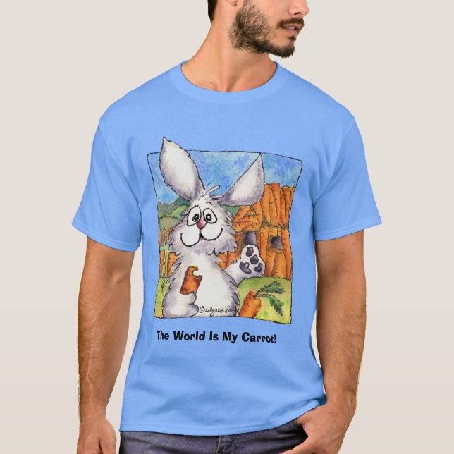 T-shirt Le Monde Est Ma Carotte ! (Devant)