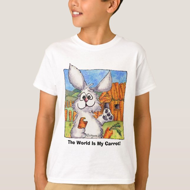 T-shirt Le Monde Est Ma Carotte ! (Devant)