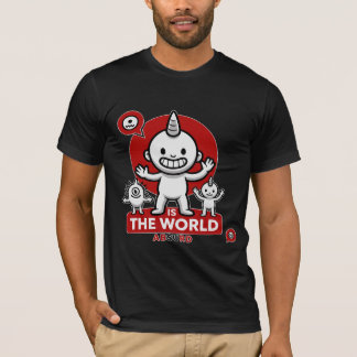 T-shirt Le Monde Est Un Monstre Licorne Absurde Drôle Exis