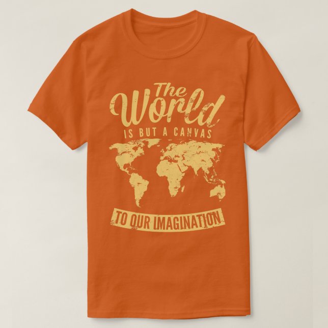 T-shirt Le Monde Est Une Toile (Design devant)
