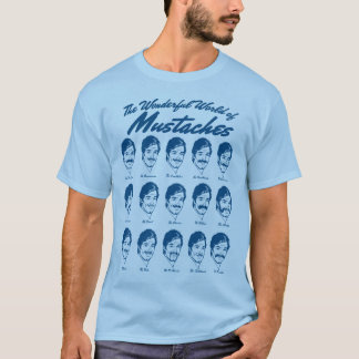 T-shirt Le monde merveilleux de la chemise de moustaches