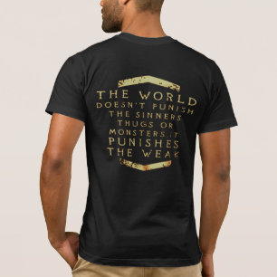 T-SHIRT LE MONDE NE PUNIT PAS LES CHOSES DES SINNERS... T-