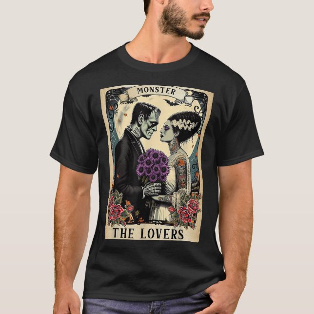 T-shirt Le Monster Frankenstein Et Marier Les Amateurs Tar (Devant)