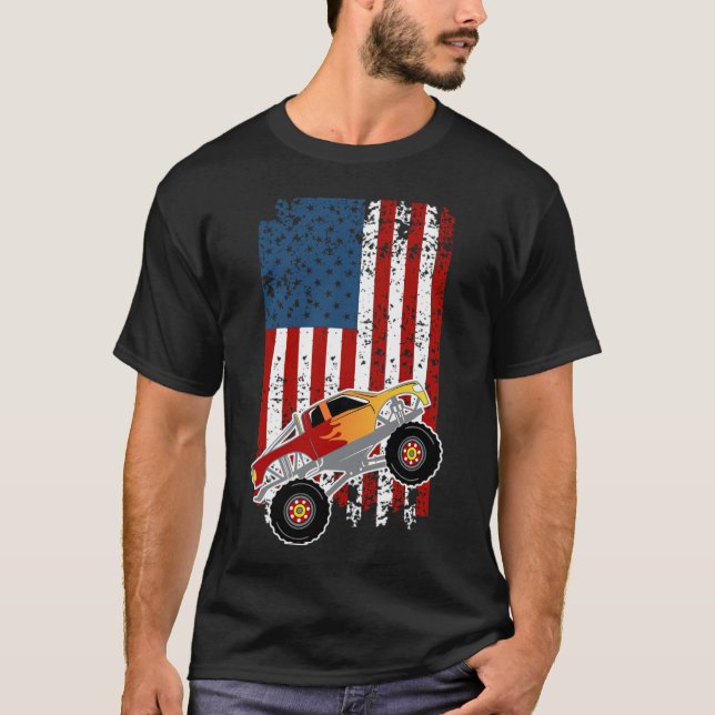 T-shirt Le monstre de Boys Birthday (Devant)