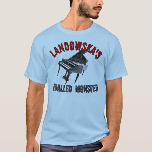 T-shirt Le monstre pédalé de Landowska (Devant)